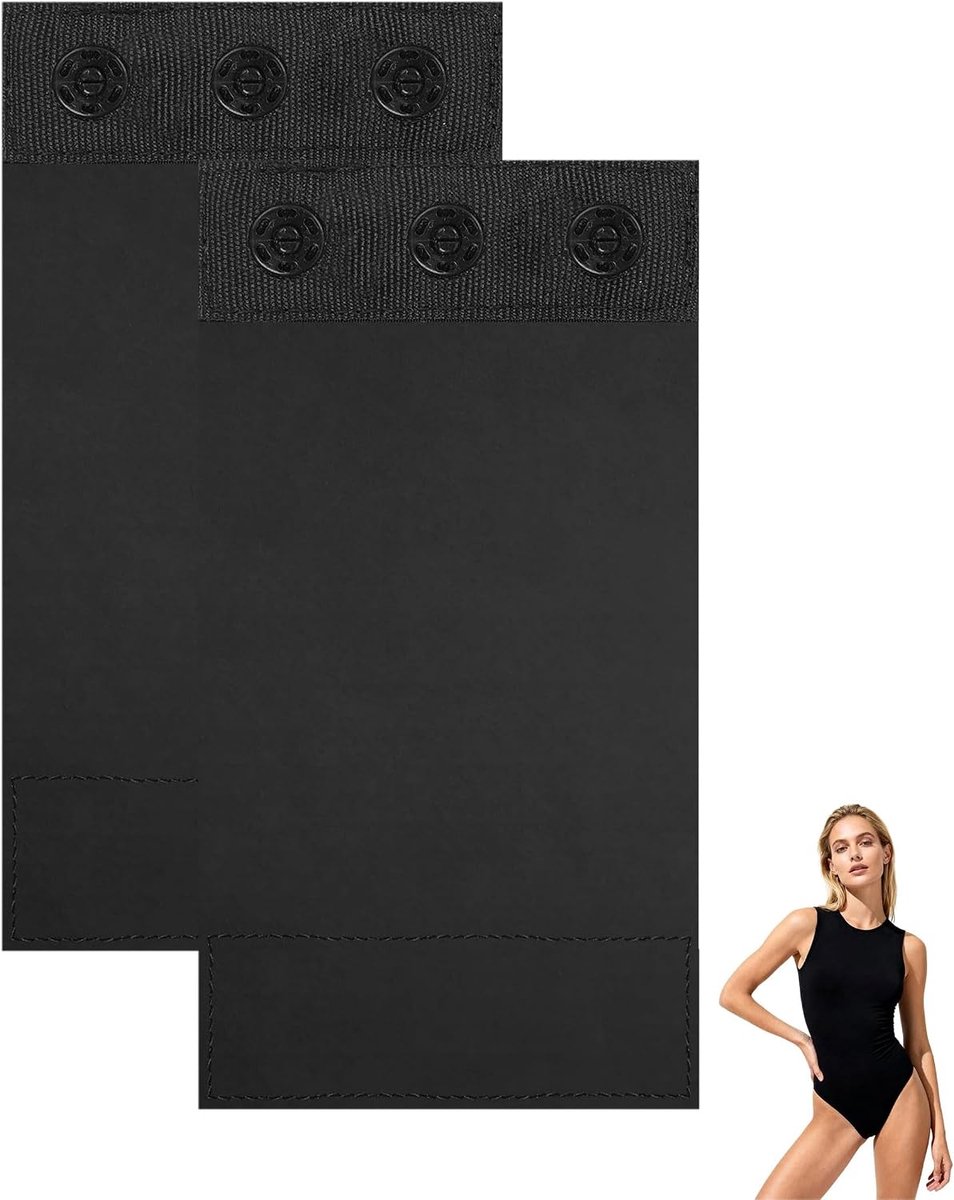 Body voor dames - zwart - zacht en comfortabel - past perfect onder strakke kleding - ShopVlot