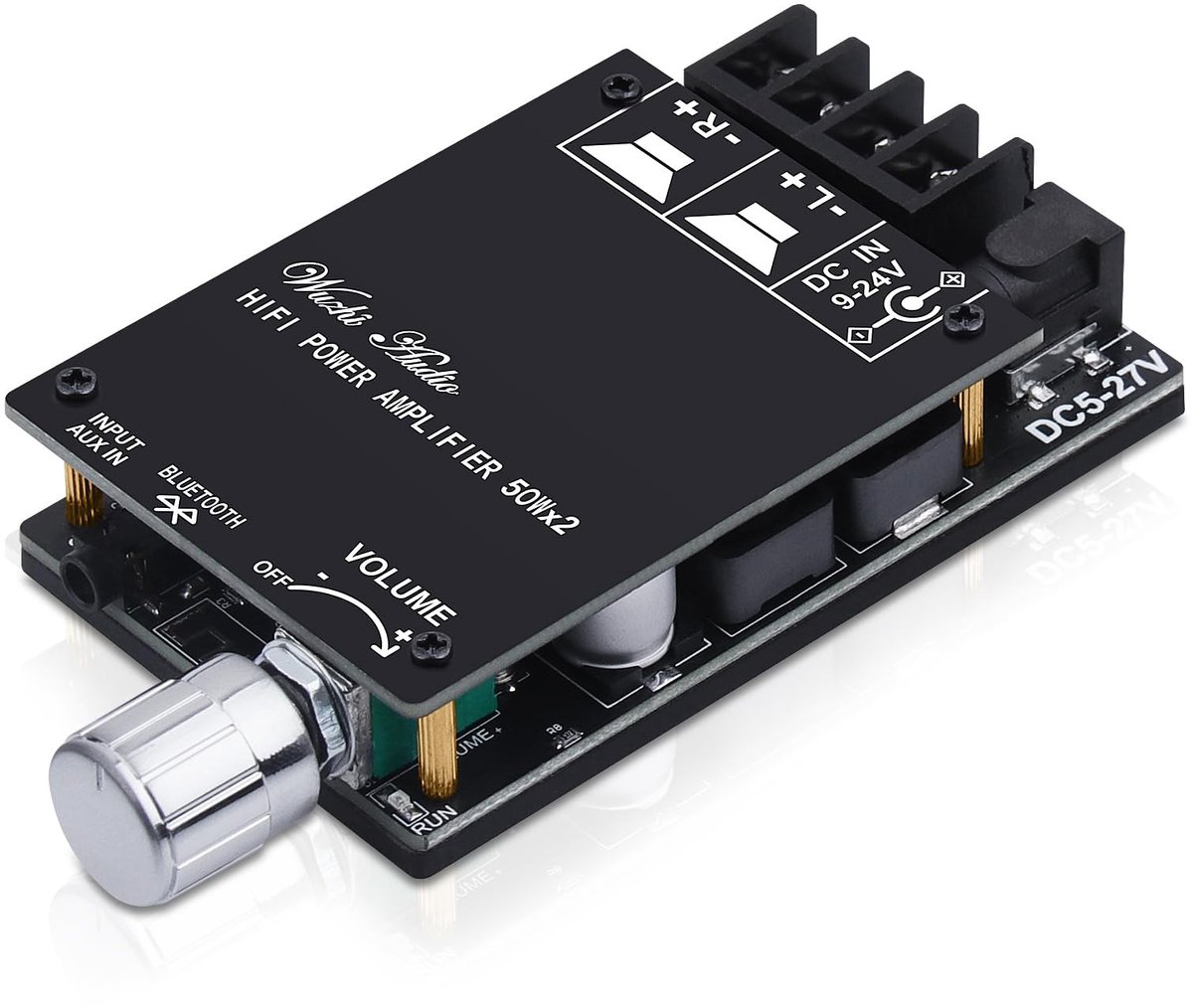 Solidchoice - Mini Hi-Fi Amplifier met Bluetooth 5.0 voor Thuisgebruik