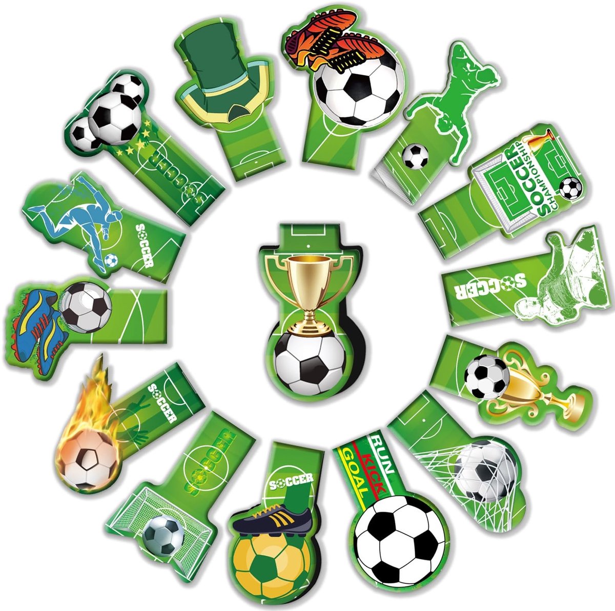 Solidchoice - 15 Stuks Magnetische Boekenleggers voor Kinderen