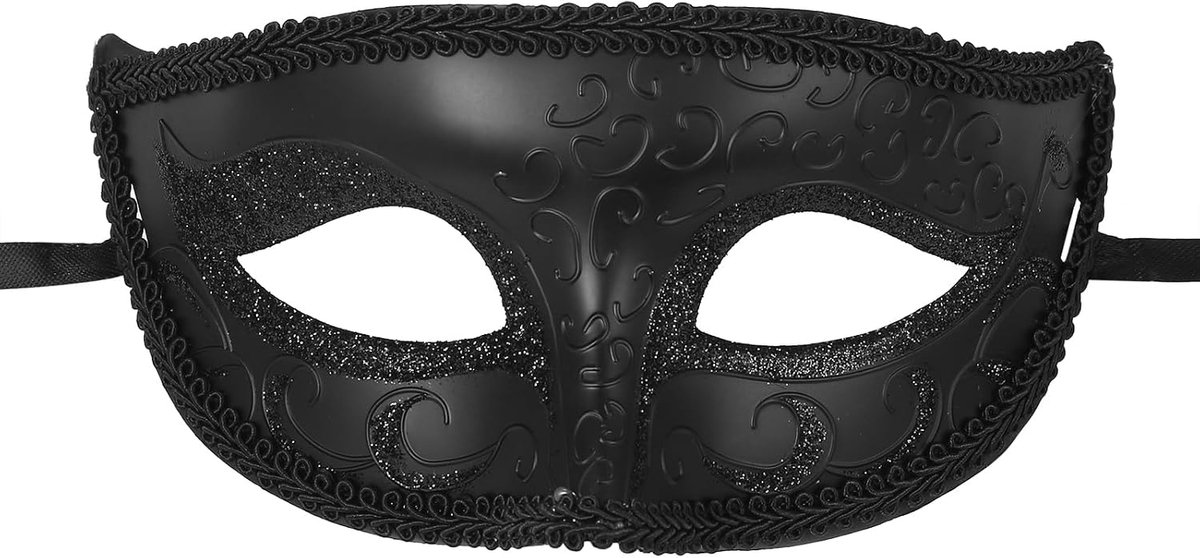 Venetiaans masker mannen retro jazz - half gezicht - vintage stijl - perfect voor carnaval - ShopVlot