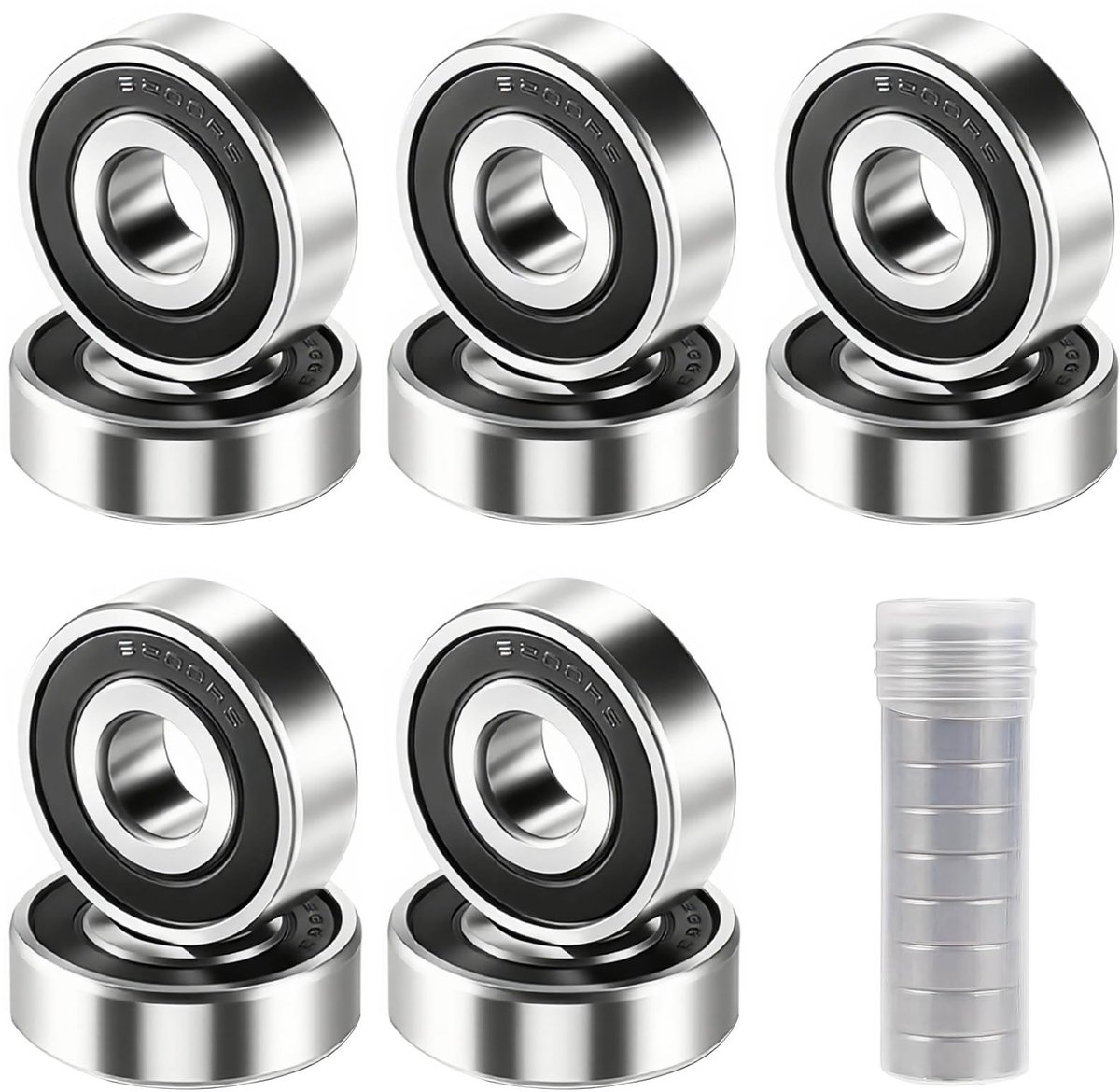 Solidchoice - Set van 10 6200 2RS Kogellagers voor Diverse Toepassingen