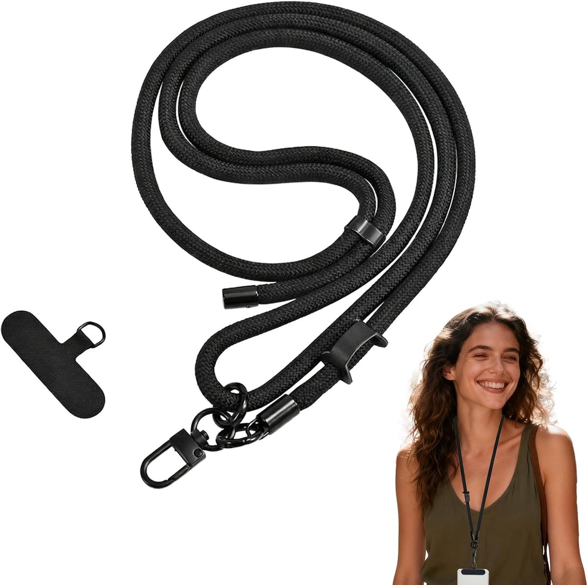 Mobiel toont strap - Verstelbaar 150 cm - Duurzaam en lichtgewicht - Ideaal voor fitness - ShopVlot