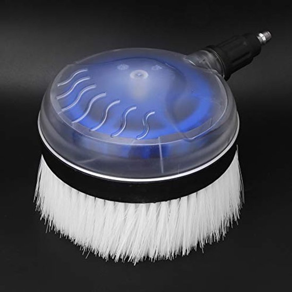 1/4 Inch Roterende Reinigingsborstel, 360 Graden Waaiervormige Waterpistoolborstel Autowassen Roterende Scrubber Scrub
