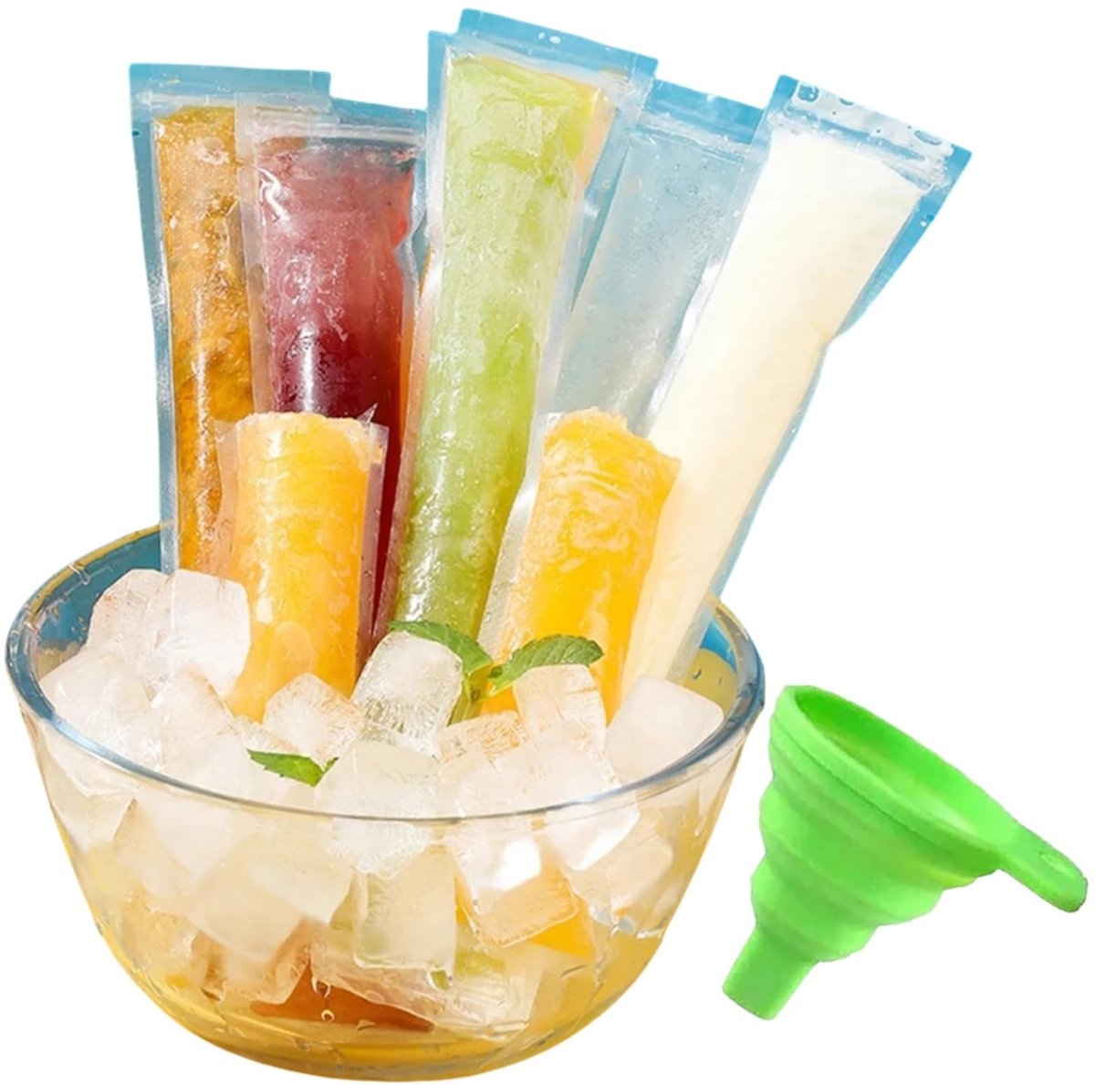 Solidchoice - IJsblokjes Mallen en Popsicle Zakjes voor DIY Snacks
