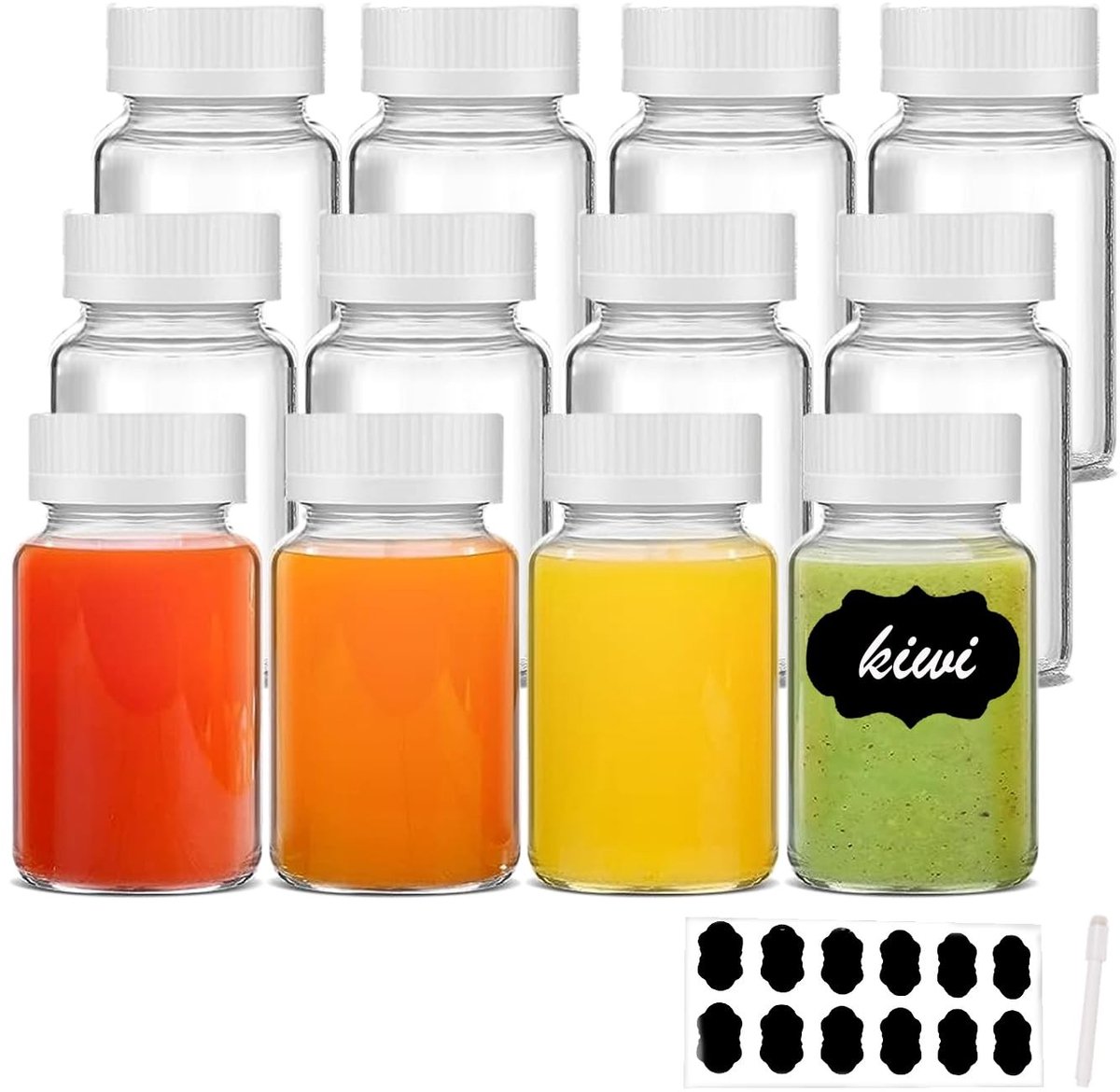Solidchoice - Set van 12 Mini Shot Flesjes voor Gember Shots