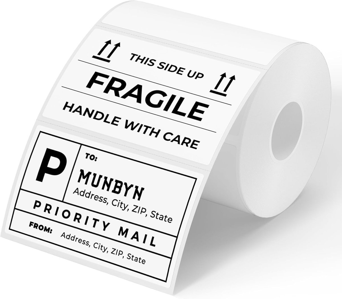 Solidchoice - 500 Stuks Thermische Labels 76 x 51 mm