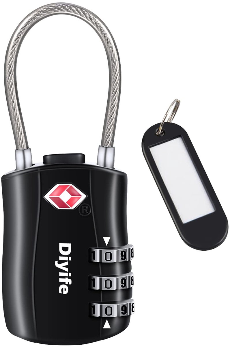 Solidchoice - TSA Gecertificeerde Luggage Lock met 3-Cijferige Combinatie