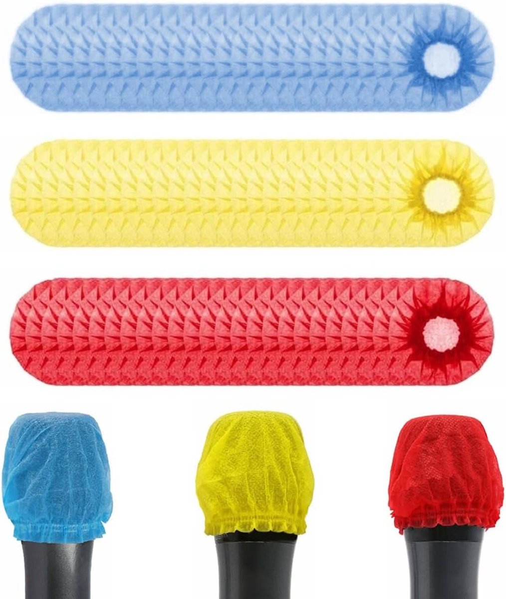 wegwerp-microfoonafdekking 60 stuks - antibacterieel - hygiënisch - ideaal voor karaoke-opnames - ShopVlot