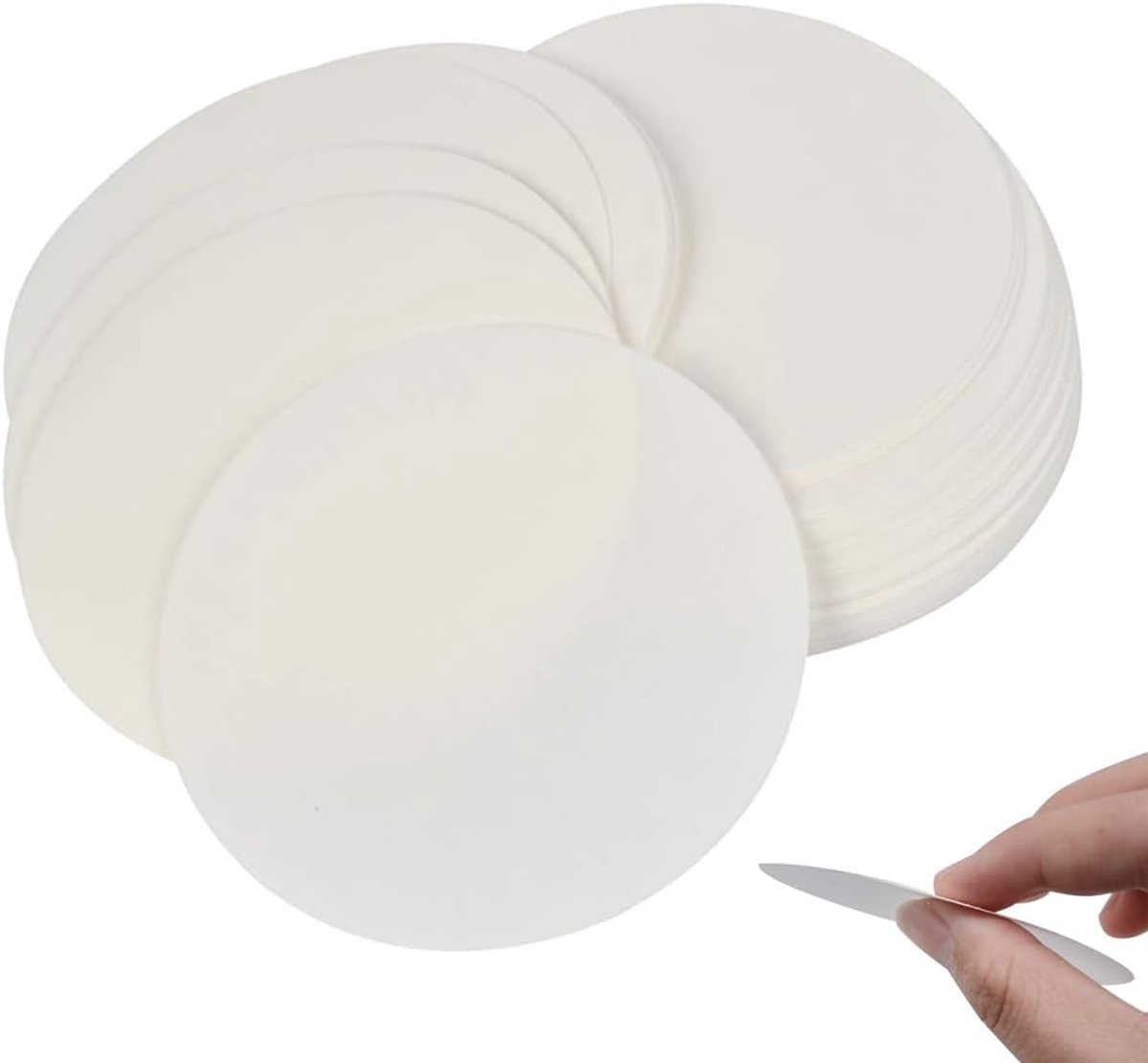 Labfilterpapier 100 stuks - Medium doorstroming - 11 cm diameter - Betrouwbare filtratie voor laboratoriumanalyse - ShopVlot