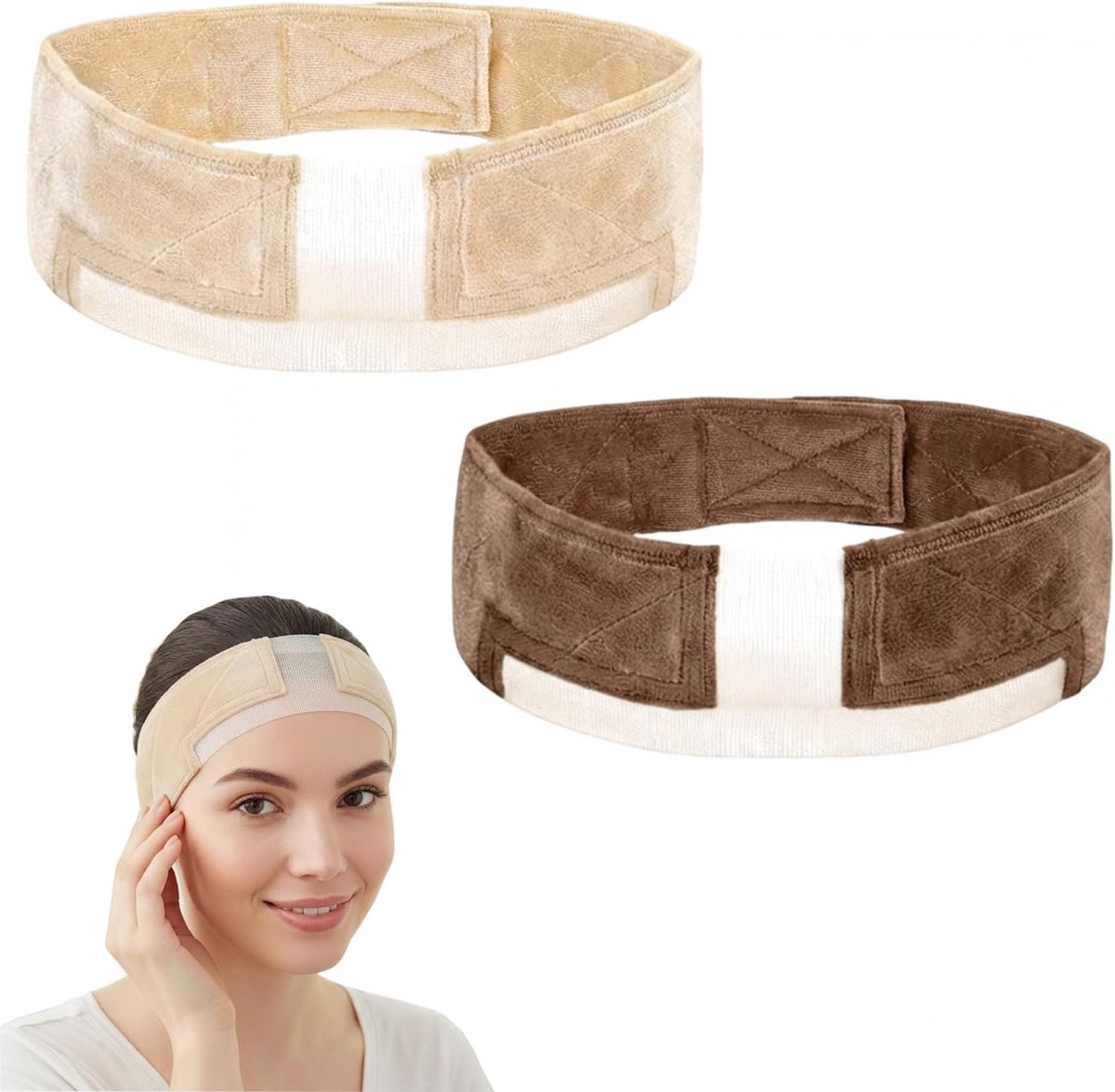 Wigband verstelbaar - non-slip elastisch fluweel - ademend en comfortabel - veilig voor dagelijks gebruik - ShopVlot