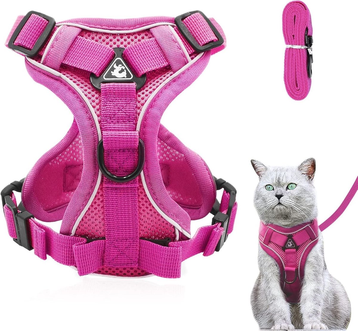 Solidchoice - Verstelbaar Kattenharnas met Leash Set voor Veilig Buiten