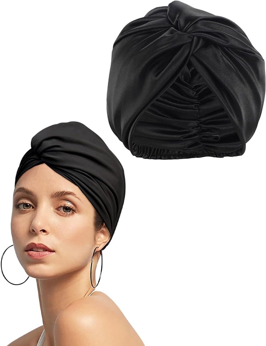 Imitatie zijden muts - zacht en comfortabel - satijnen slaapmuts - voorkomt haarbreuk - ShopVlot