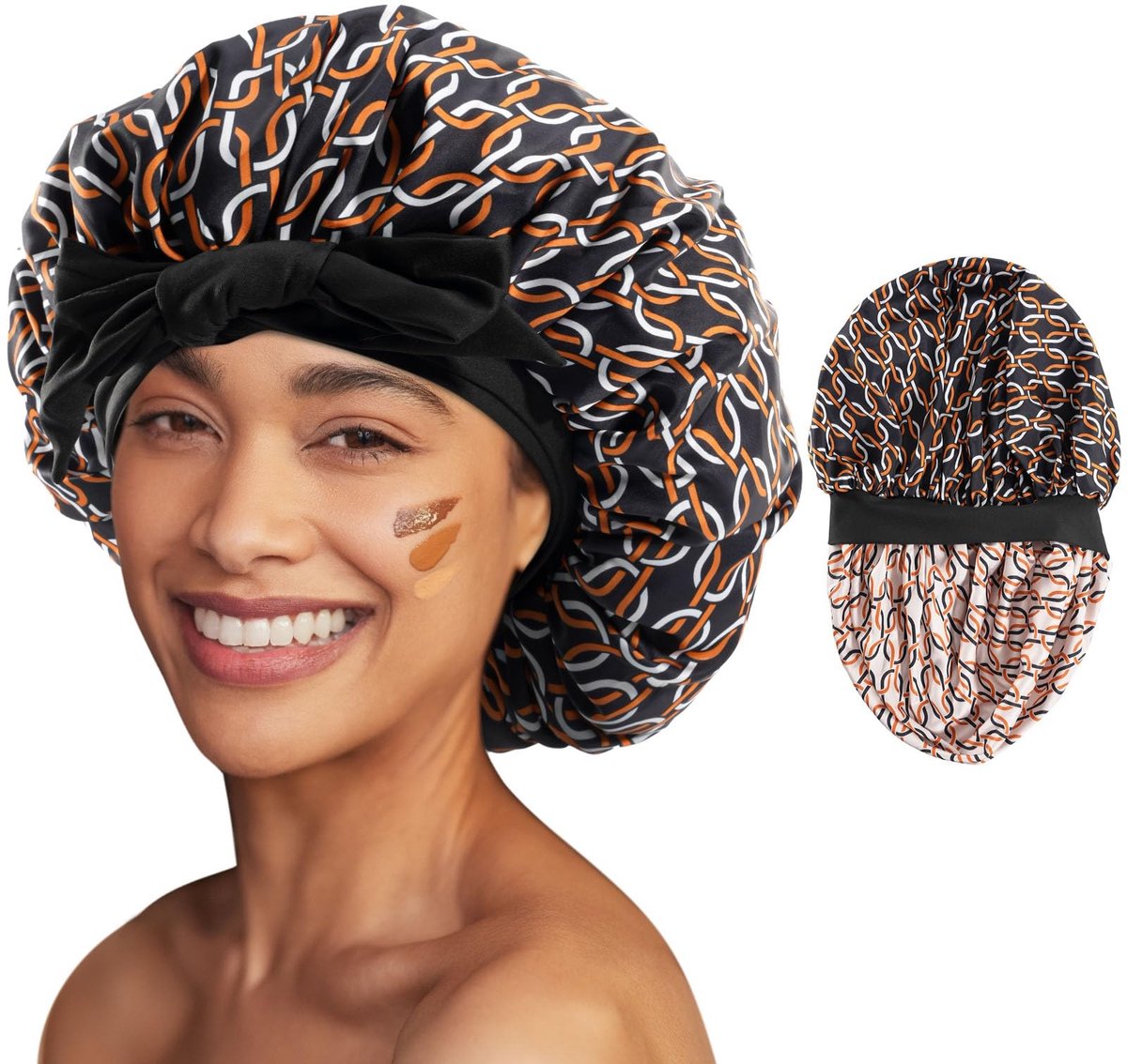 Solidchoice - Satin Haarbonnet voor Bescherming van Lang Haar