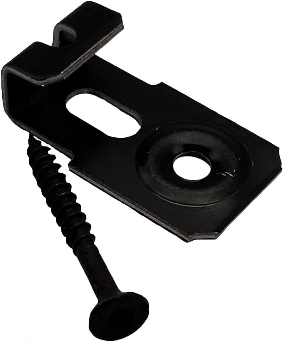 Terrasclips 6,5 mm - Gegalvaniseerd staal - Zwart - Eenvoudig te installeren - ShopVlot