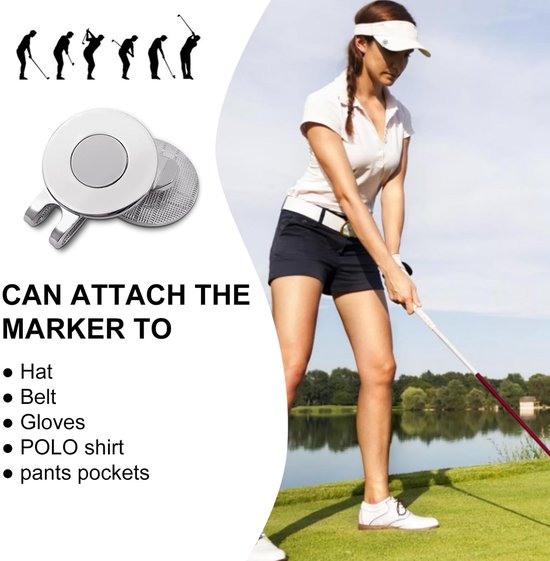 Solidchoice - Magnetische Golfbal Marker Set met Clip van Solidchoice — afbeelding 3