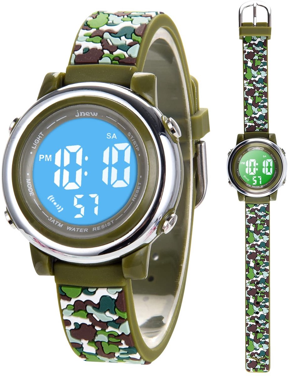 Solidchoice - Waterdichte Digitale Kinderwatch met 2 Armbanden en Alarmfunctie