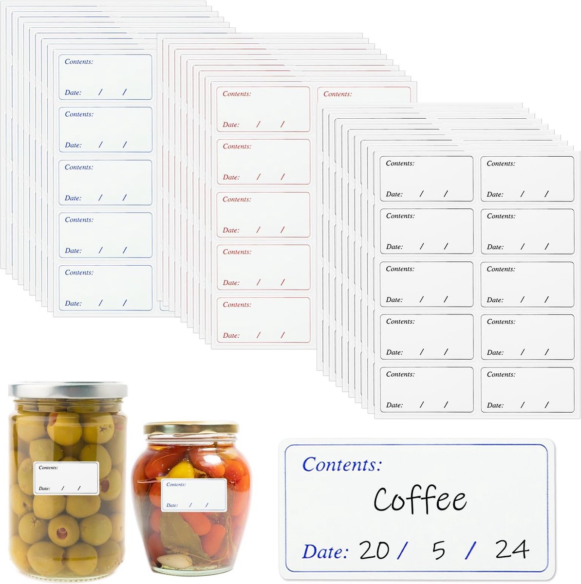 Solidchoice - Set van 300 Zelfklevende Labels voor Vriezer
