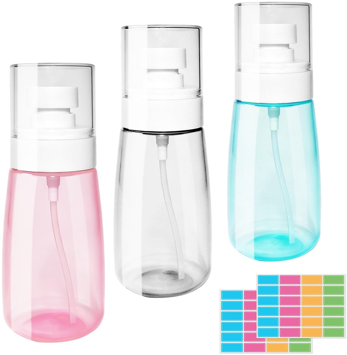Solidchoice - Set van 3 Cosmetische Spuitflessen 60ml voor Reizen