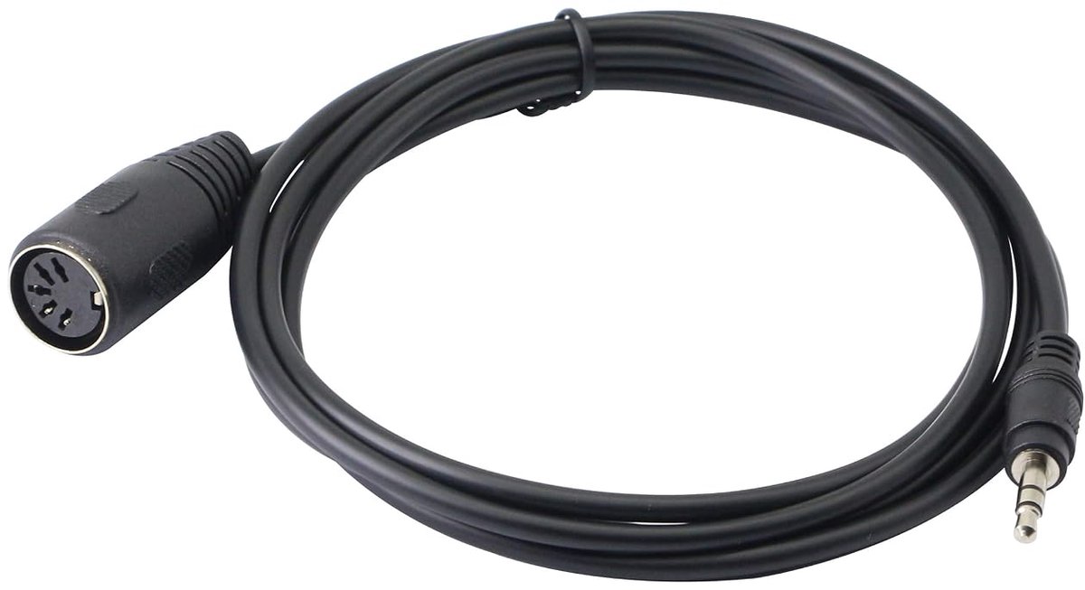 CERRXIAN 5-Pin DIN MIDI Cable, 3.5 mm (1/8 Inch) TRS Stereo Plug to 5-Pin Din Plug, Professional Premium Audio Adapter - ShopVlot