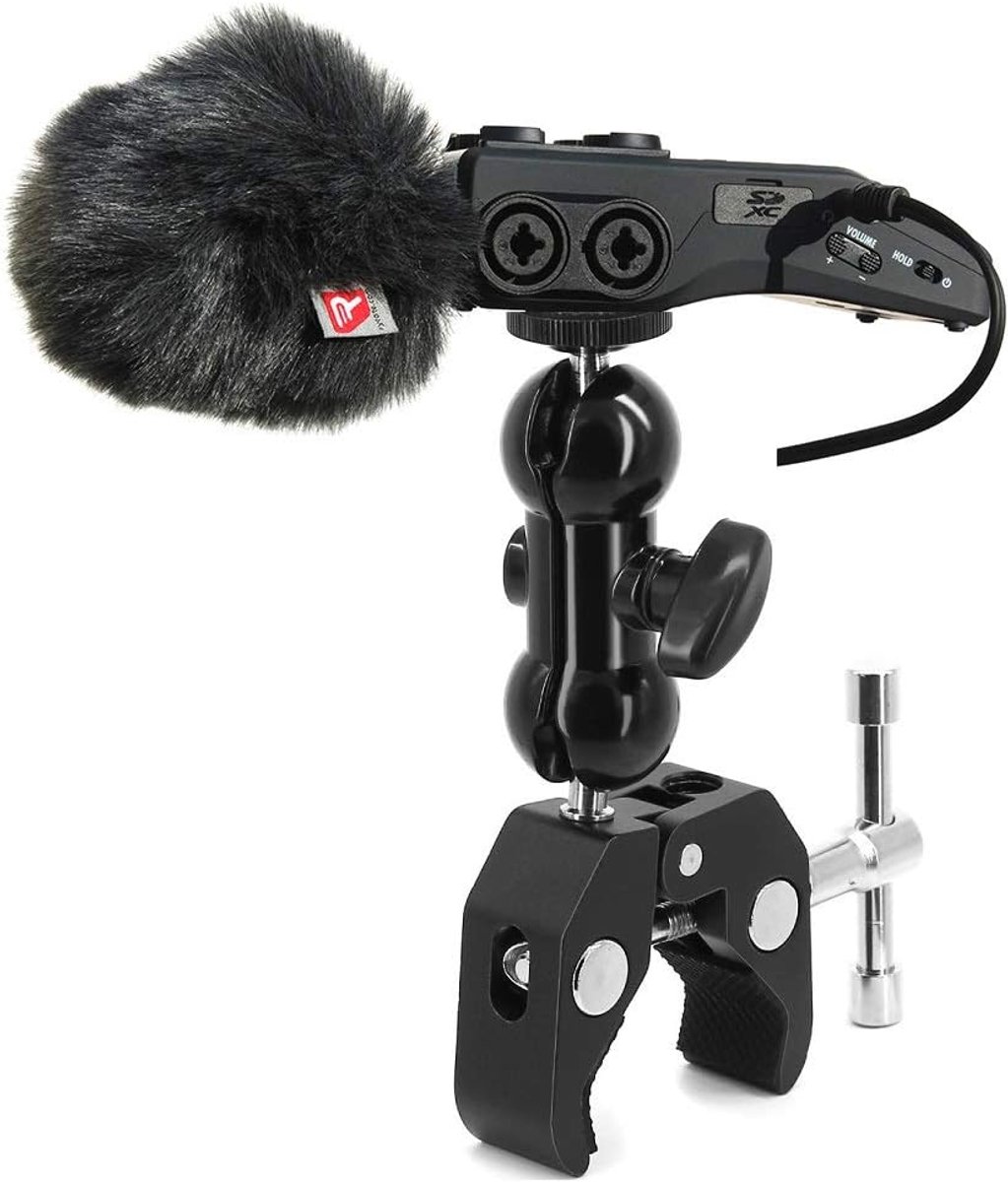 Portable Recorder Mount, Clamp Holder Arm Stand Compatible with Zoom Portable Recorder H7 H6 H5 H4n H2n H1n - ShopVlot