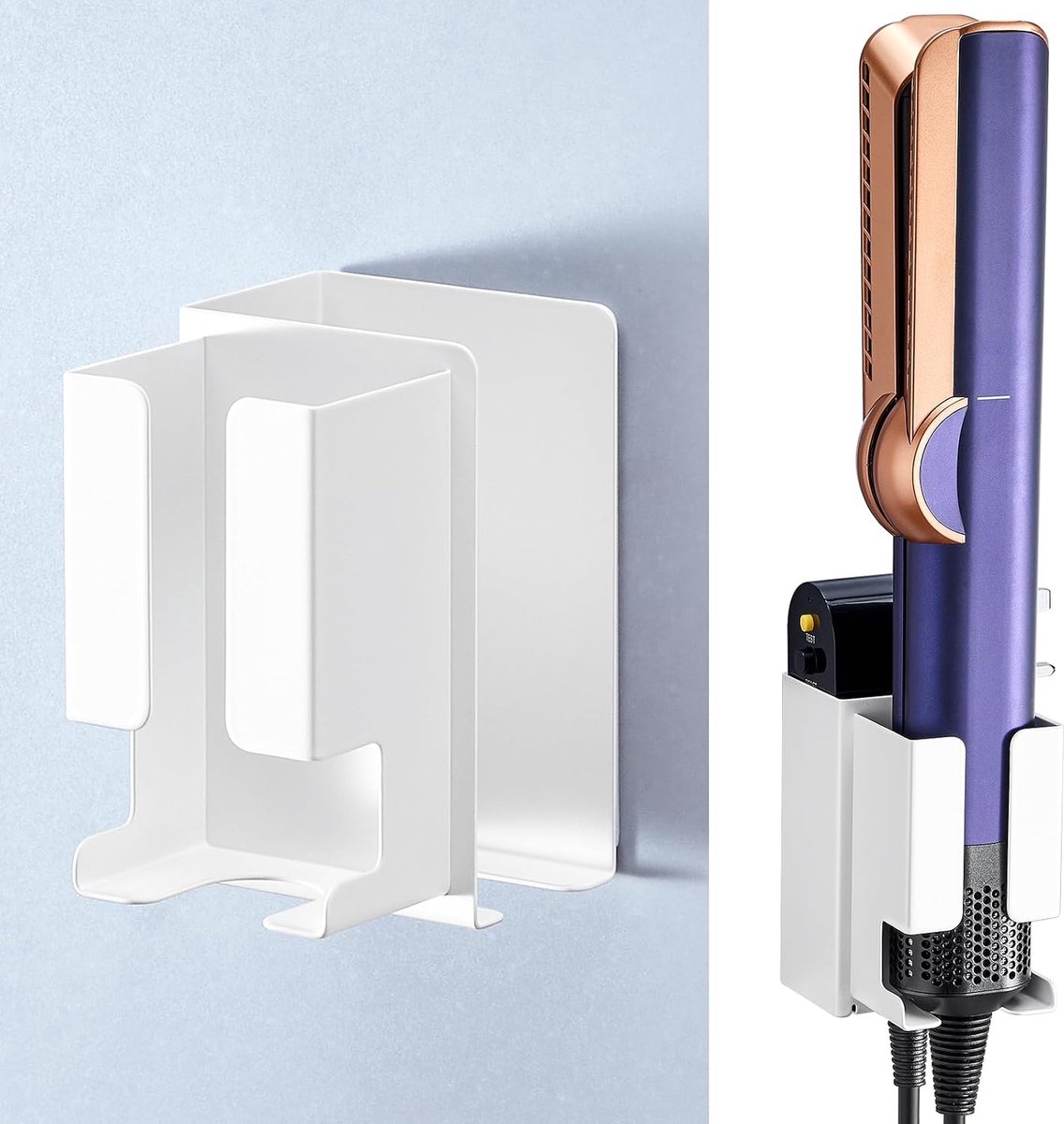 Hair Straightener Wall Holder Hair Straightener Accessories Hair Straightener Holder No Drilling Straightener Holder - ShopVlot