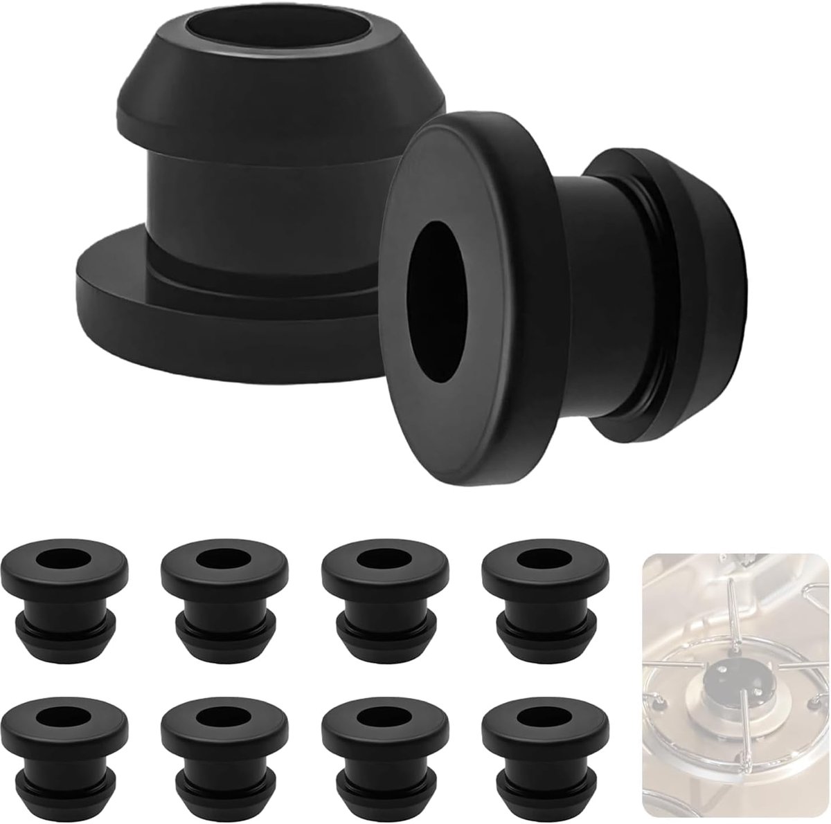 Pot Carrier Rubbers Gummy Conductors for Motorhome Hob - Motorhome Cooker Accessories Rubber Sleeves for Pot Rest - ShopVlot