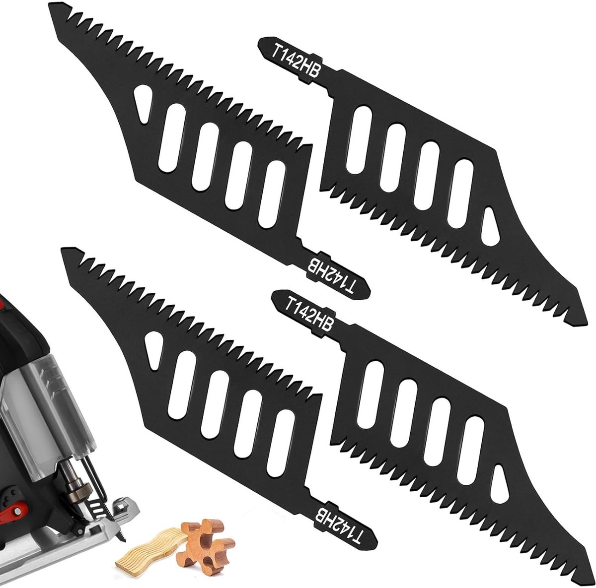 Jigsaw Blades for Wood, Saw Blades, Jig Saw Blade, Thorough Cut Jig Saw Blades, T-Shank, Compatible with Dewalt - ShopVlot