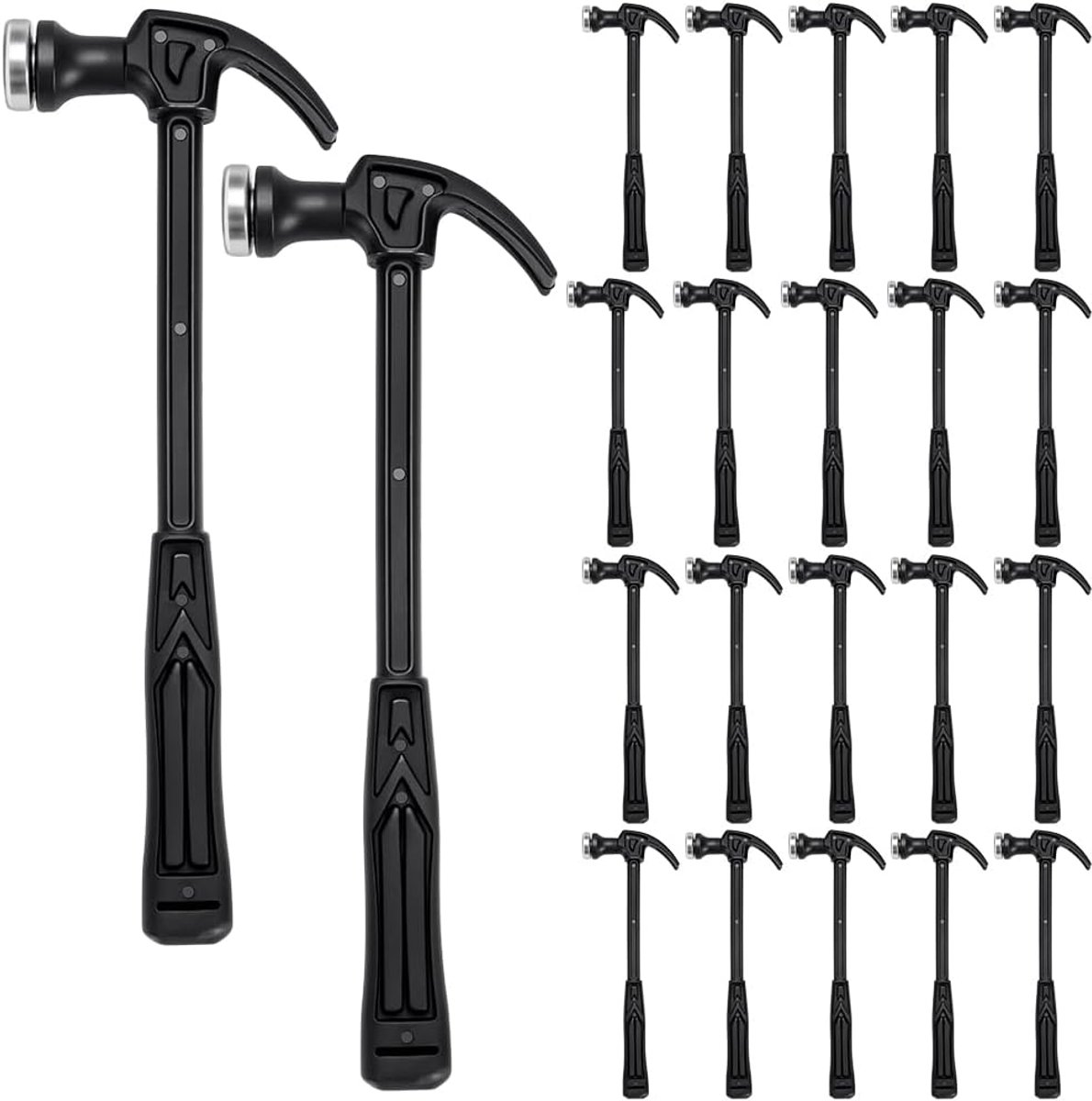 40 Pcs Small Household Hammer, 18.3 x 6.5 cm, Plastic Mini Claw Hammer, Small Household Tools, Black Mini Hammer with - ShopVlot