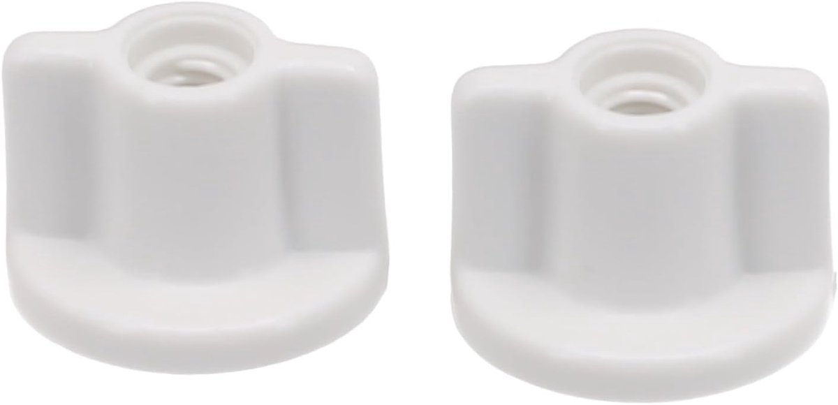 SnelShoppen - 2 stuks Plastic Toiletzitting Achtermoer Vervangingsonderdeel Voor 6mm Schroef, Toiletdeksel Onderste Bevestigingsonderdeel