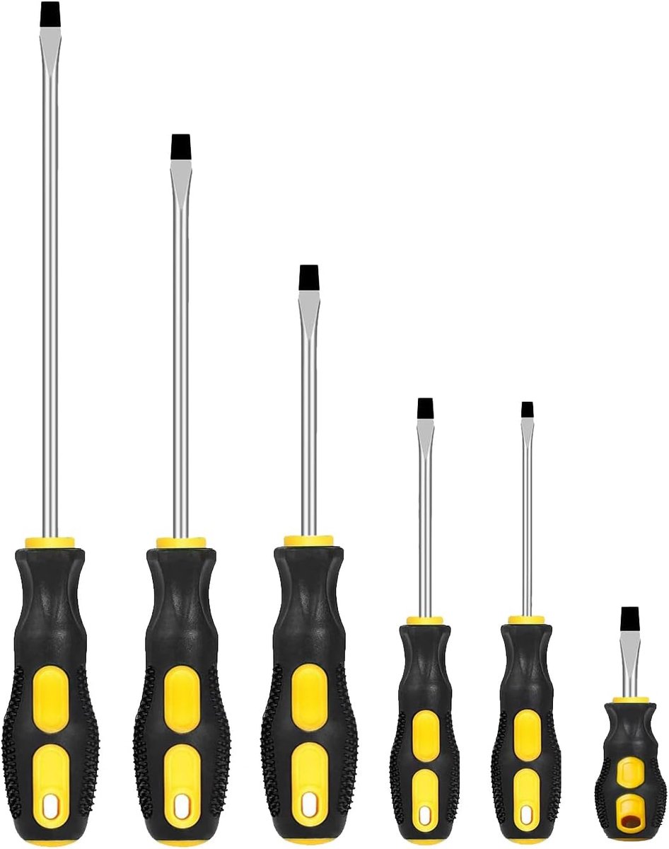 6-delige magnetische sleufschroevendraaierset, professionele kussengreep - ShopVlot