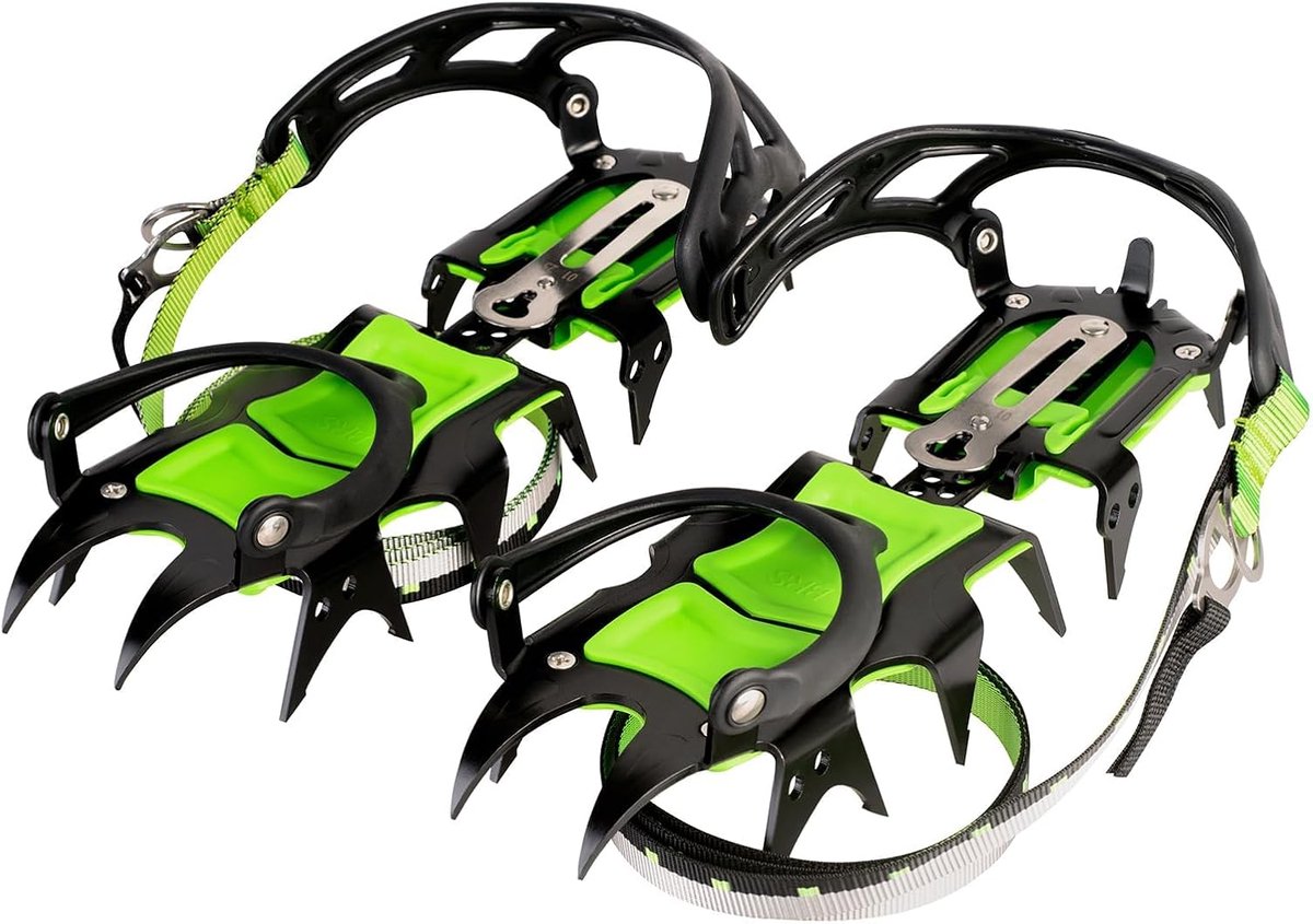 Tentock 14 Teeth Non Slip Manganese Steel Outdoor Crampons Shoe Covers for Mountaineering Hunting - ShopVlot