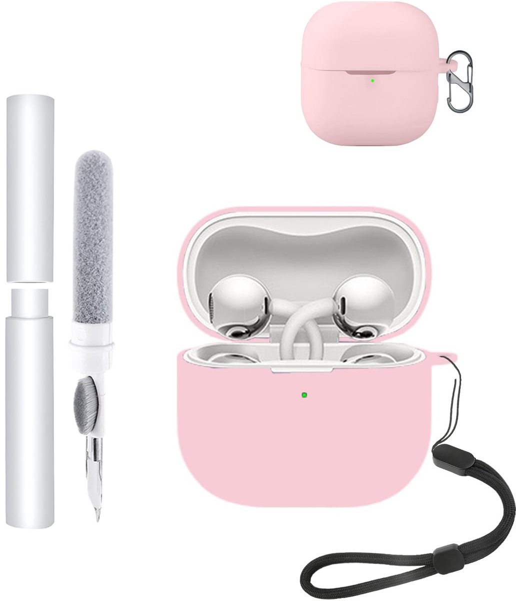 Solidchoice - Shockproof Waterdichte Silicone Hoes voor Oordopjes met Lanyard