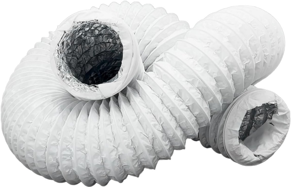 Ventilatiebuis 125 mm - Aluminium isolatie PVC - Flexibele slang - Ideaal voor airconditioning - ShopVlot