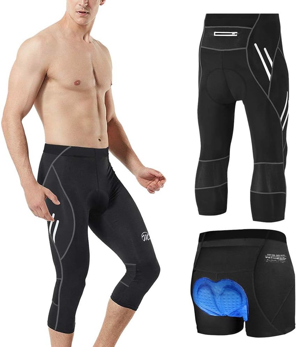 Fietsshorts 3/4 heren - ademend materiaal - comfortabele pasvorm - ideaal voor lange ritten - ShopVlot