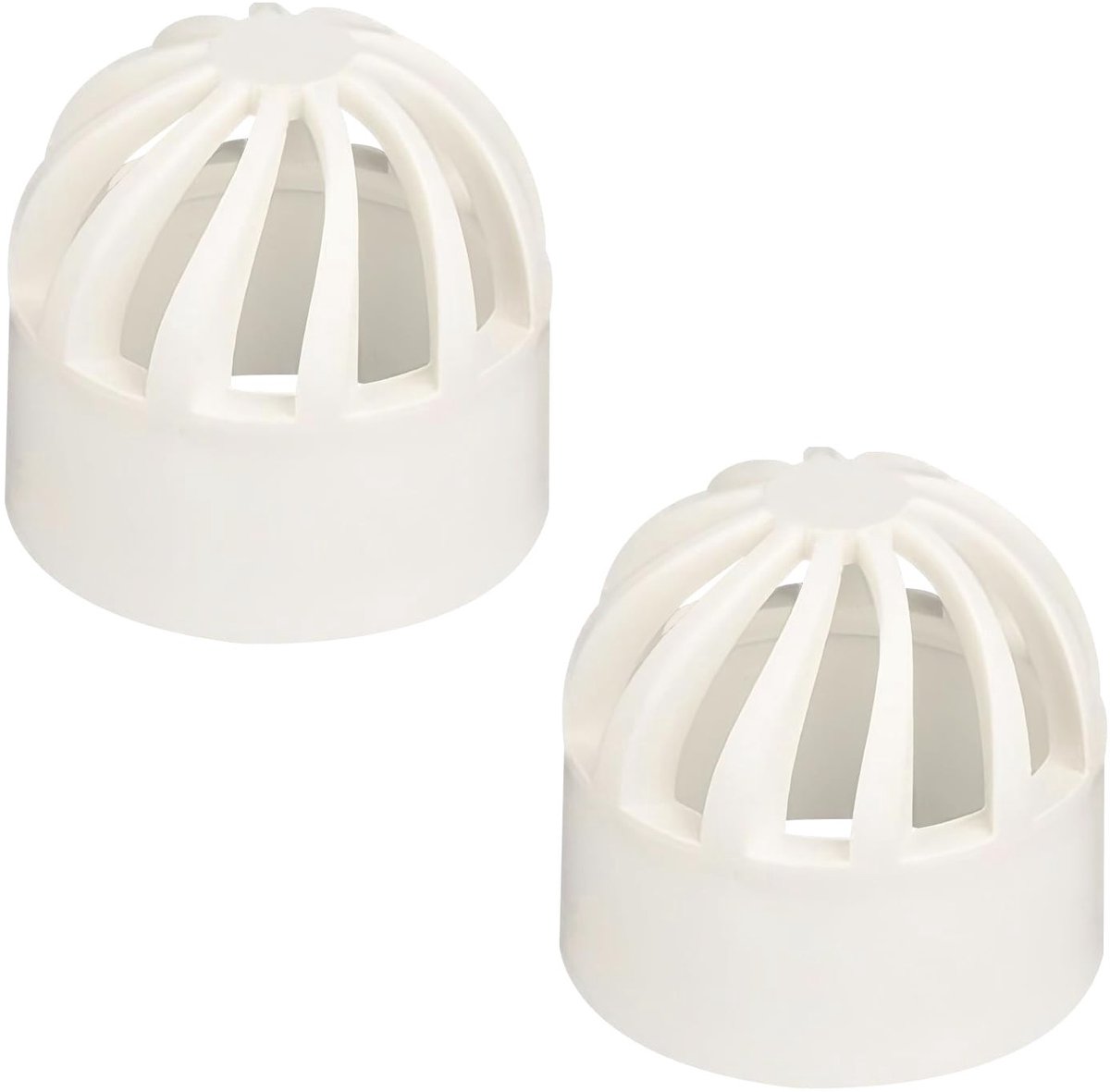 Solidchoice - Set van 2 Plastic Doorlatende Deksel voor ID 25 mm