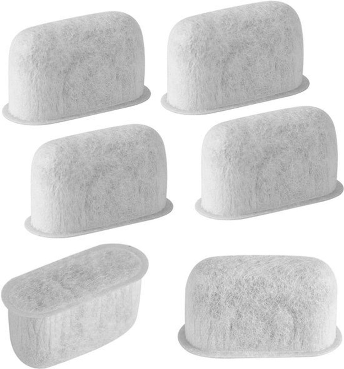 6 St Vervangende Koffiefilters voor Cuisinart Koffiezetapparaten - Actieve Kool Vervanging van Waterfilter Absorbeert Effectief Onzuiverheden