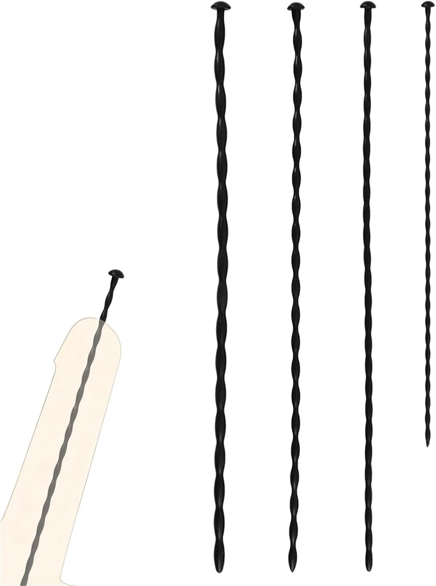Set van 4 Urethrale Dilatatoren 3-6 mm - Flexibele Siliconen - Geleidelijke Verwijding - Voor Urethrale Stimulatie - ShopVlot