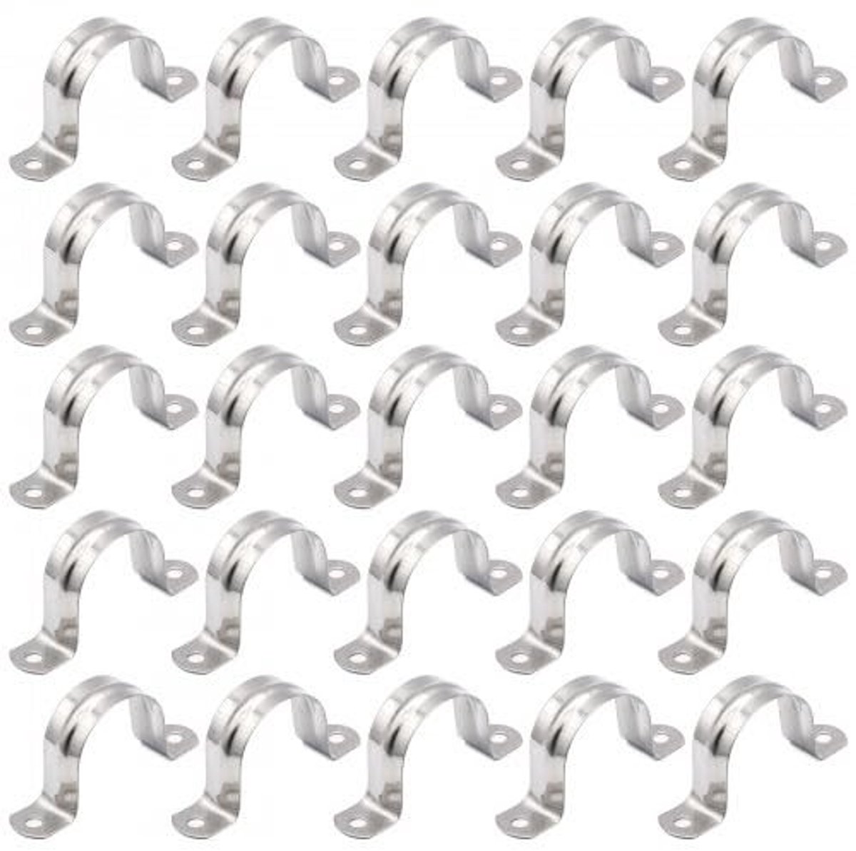 Solidchoice - Set van 20 U-Tube Klemmen van RVS