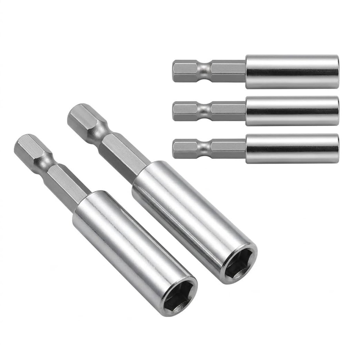 Solidchoice - Set van 5 Magnetische Bithouders met Snelwisselfunctie voor Schroevendraaiers