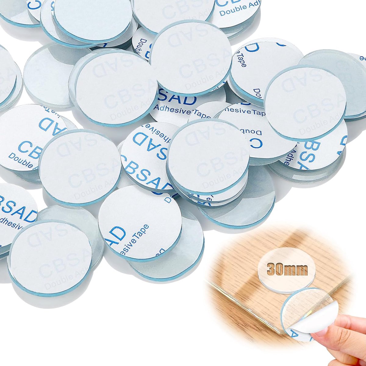 Rubber studs 30mm - transparant - zelfklevend - bescherming voor glasplaten - ShopVlot