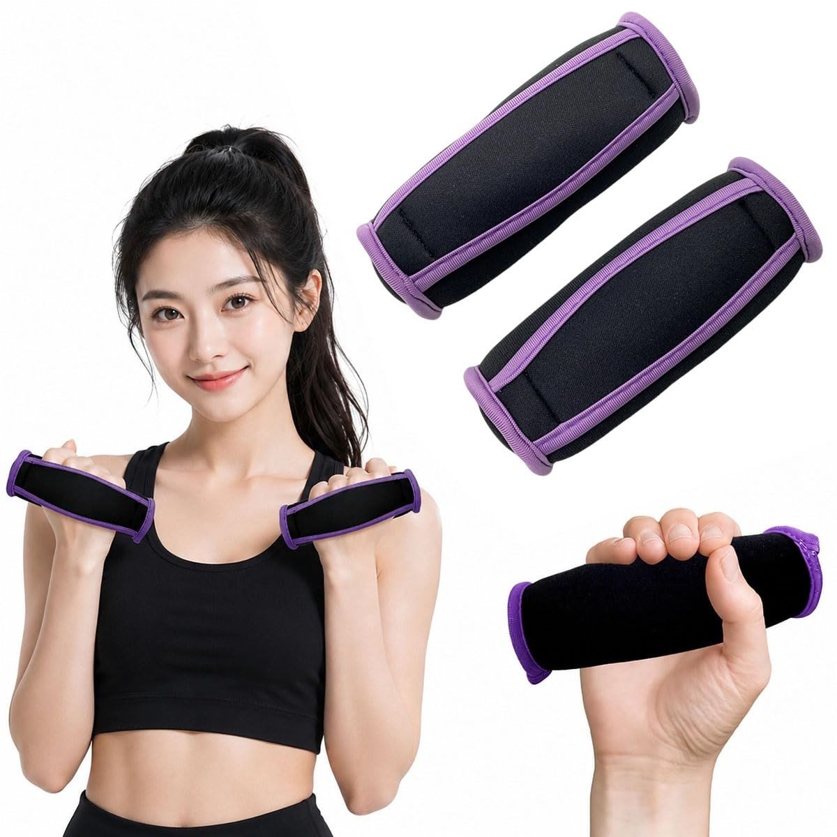 Solidchoice - Set van 2 Mini Dumbbells voor Thuis Workouts