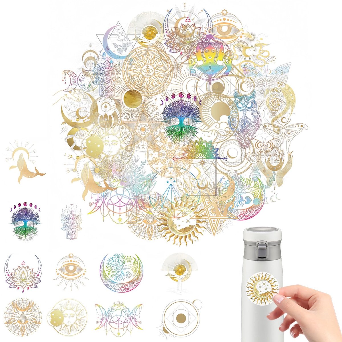 Solidchoice - Hemelse Stickers Set - 50 Stuks