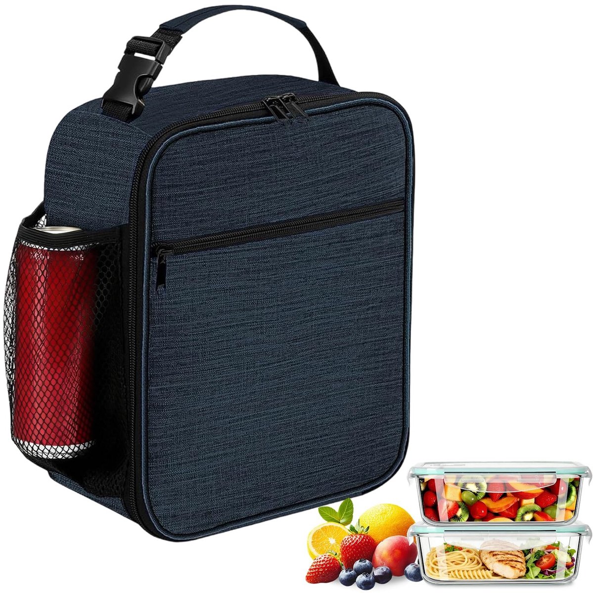 Solidchoice - Herbruikbare Lunchtas voor Heren, Ideaal voor Werk en Recreatie