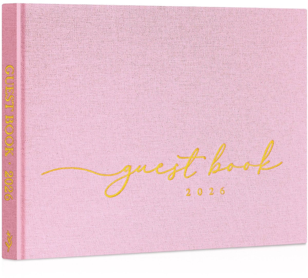 Solidchoice - Linnen Hardcover Gastenboek voor Bruiloften met 108 Lege Pagina's