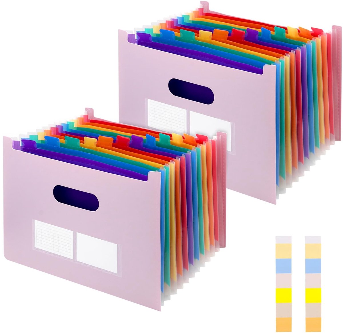 Solidchoice - Set van 2 Violette Accordeon Documentenfolders