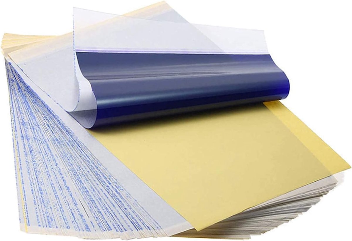 Tattoo transfer paper A4 - 40 vellen - 4 lagen - hoge kwaliteit voor nauwkeurige overbrengingen - ShopVlot
