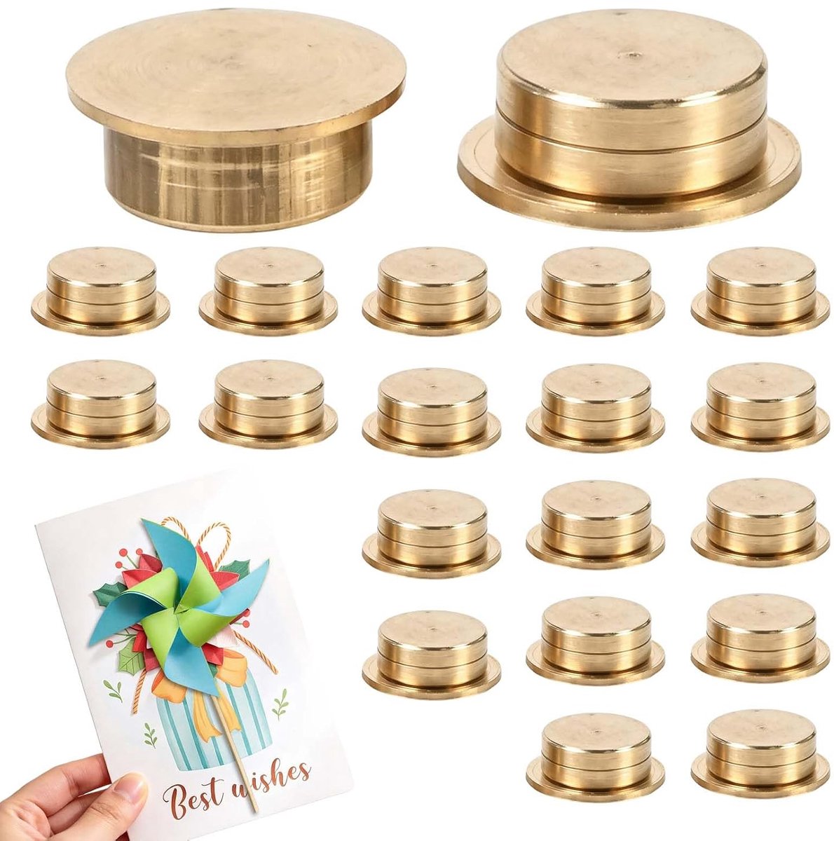 Mini-draaikogellagers 10 mm - metalen lager - 360° rotatie - ideaal voor kaarten maken - ShopVlot