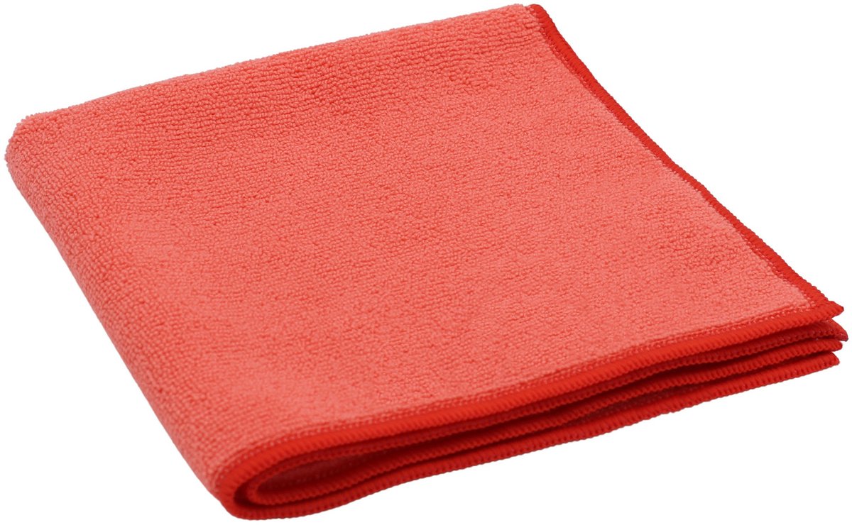 Microvezeldoek Gerecycled ChiaMo.nl Rood 38 x 38 cm – 5 stuks (100% rPET)
