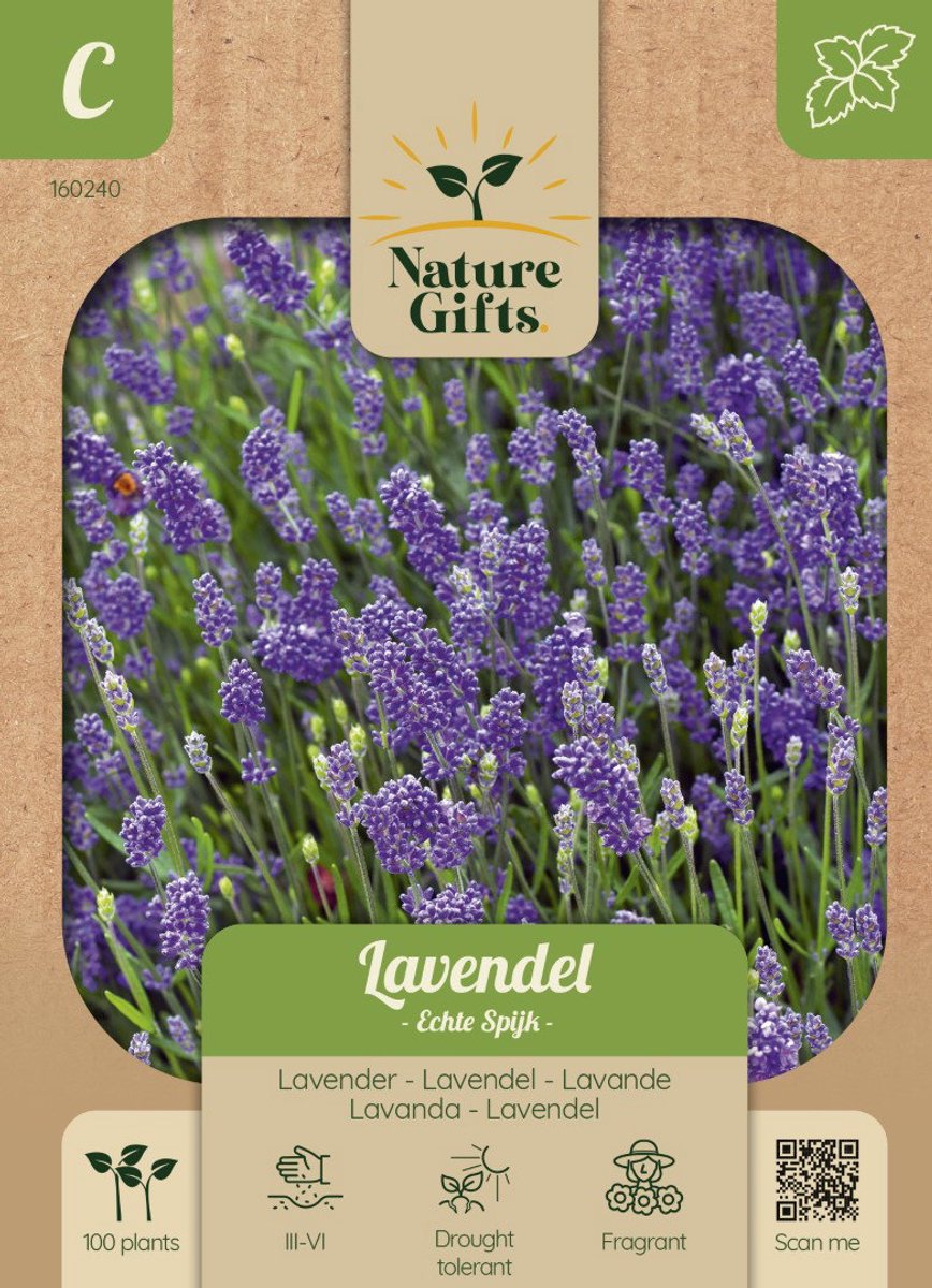 Lavendel Echte Spijk kruidenzaad Nature Gifts Baltus