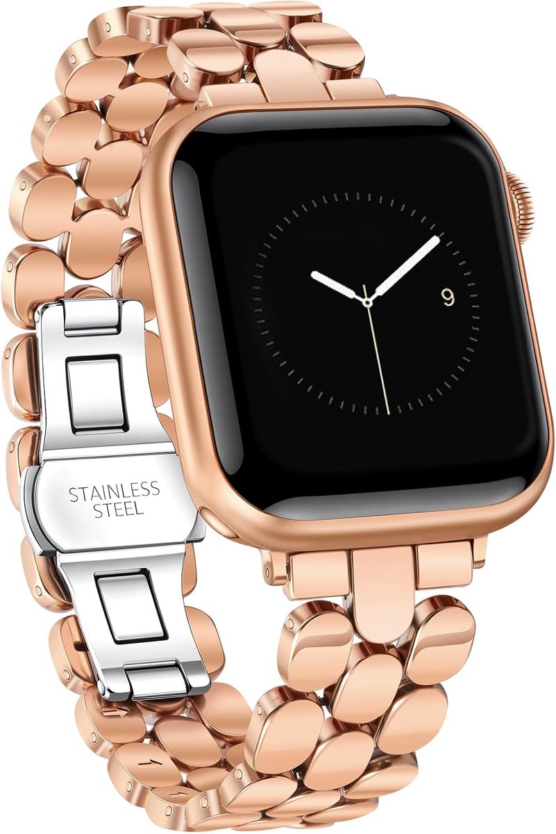 Metalen Horlogeband Roségoud - Elegant Design - Geschikt voor Diverse Horloges - ShopVlot